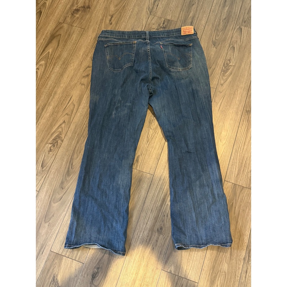Levi's 415 Relaxed Bootcut Jeans Women's 22W Plus Size Medium Wash Stretch Clean
